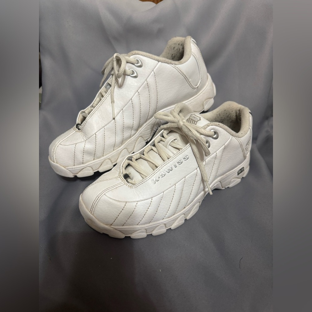 K-Swiss Classic White Leather Sneakers